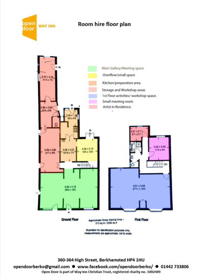 Diagram: Open Door Floor Plan