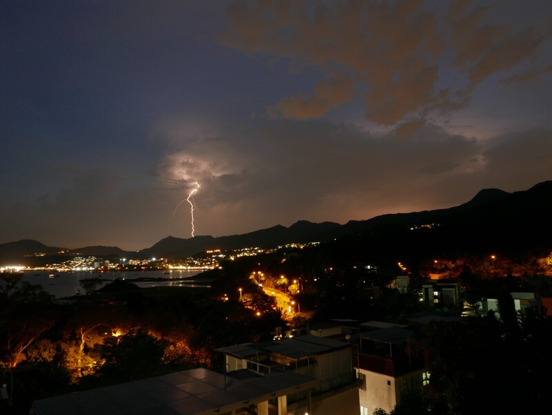 Picture by James Fisher of a storm in Hong Kong