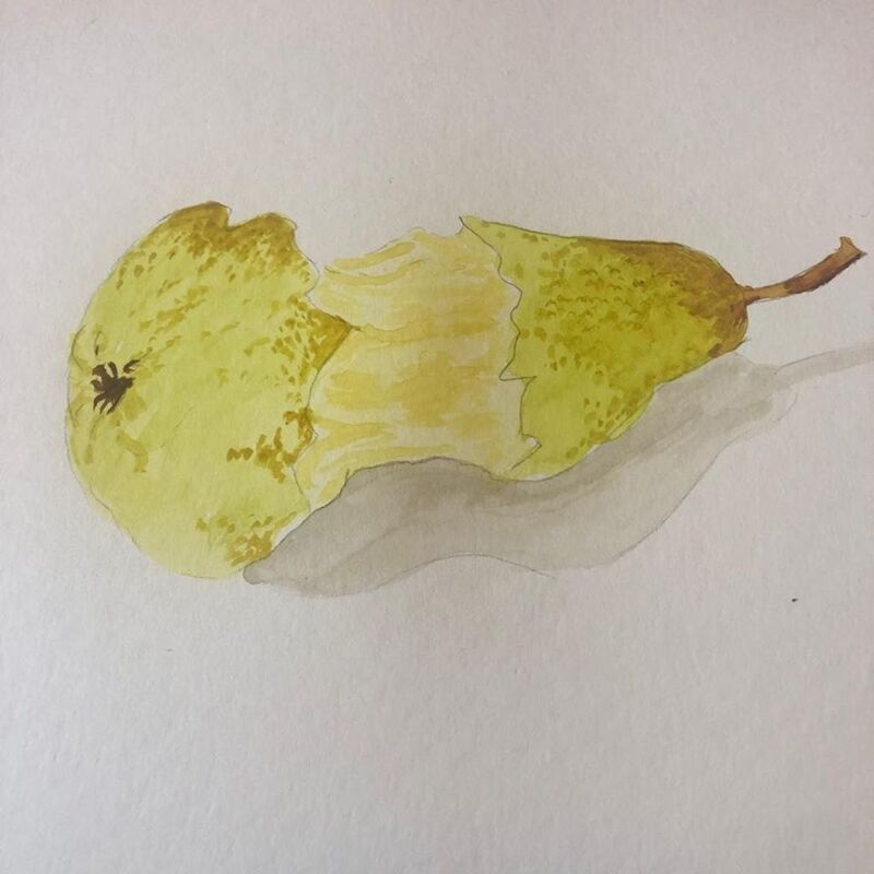 painting of pear
