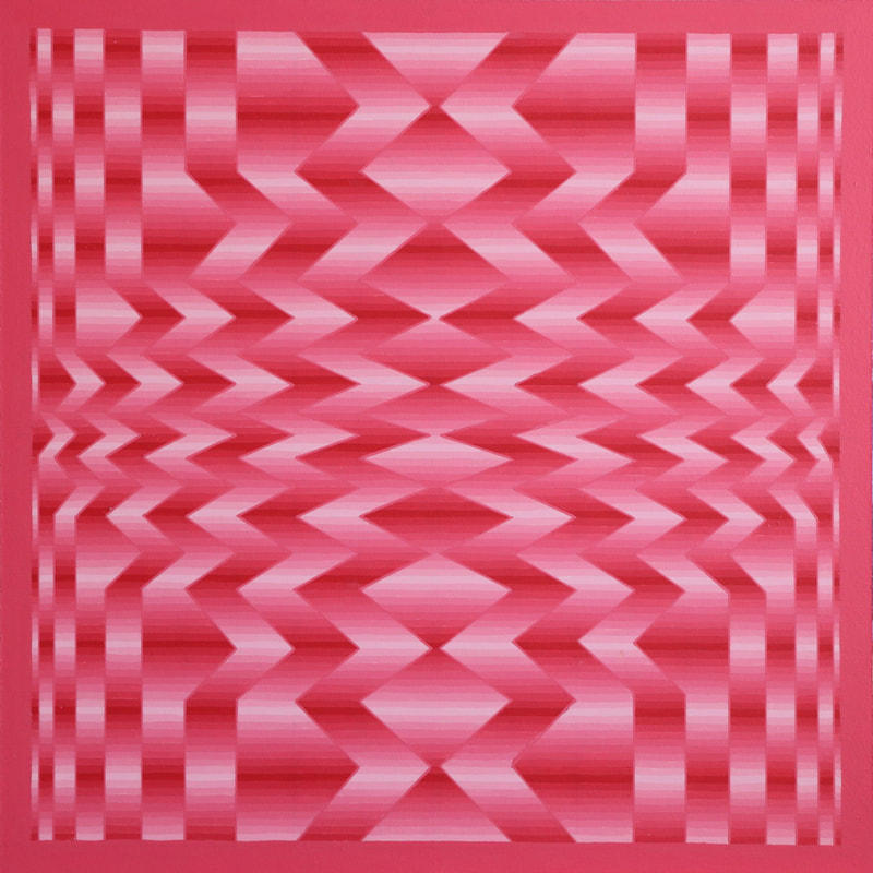 Pink abstract geometric picture