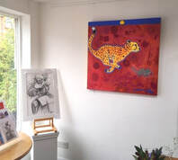 Painting of leopard